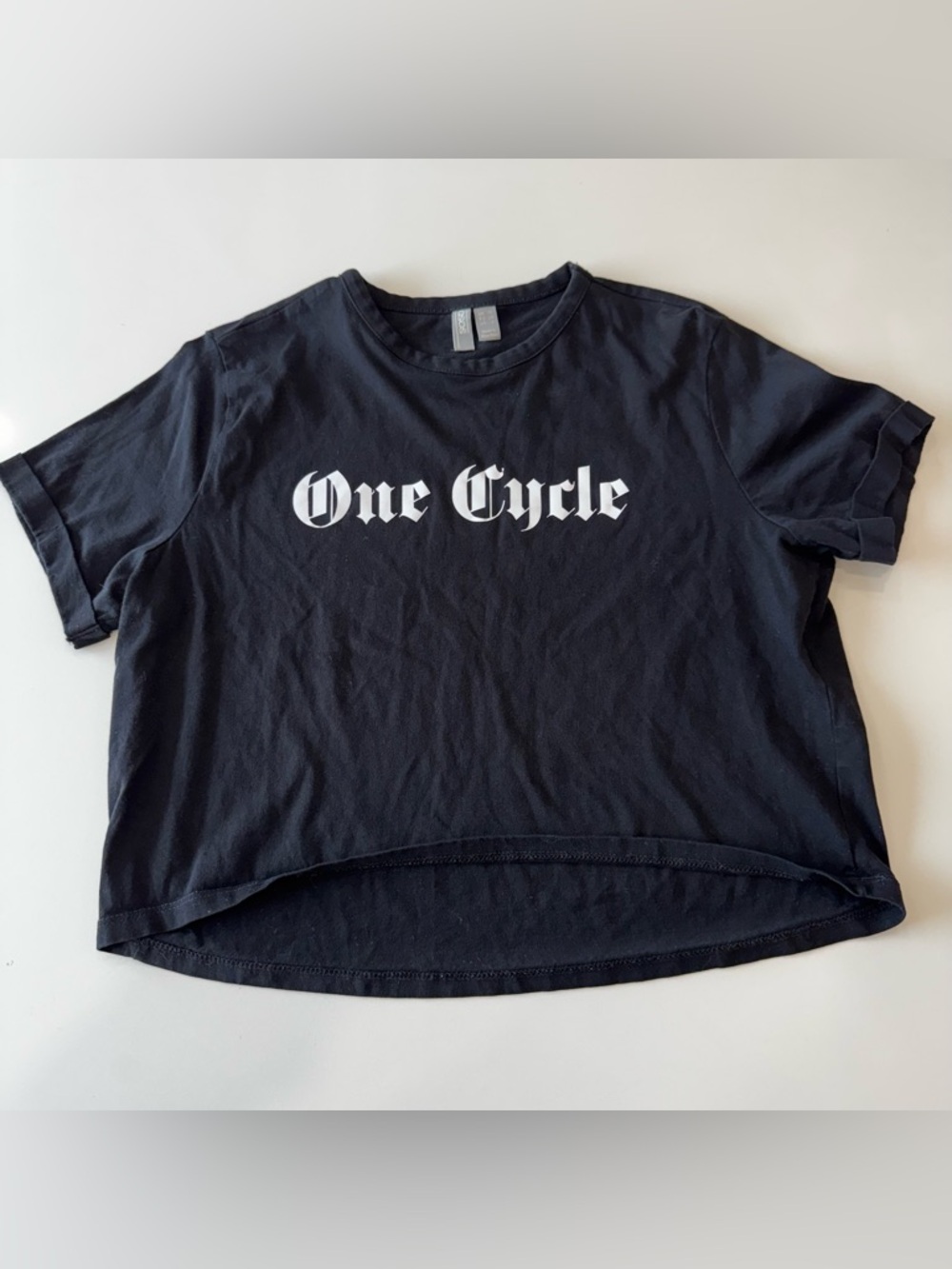 ASOS Black Tee with Silver Logo Tag